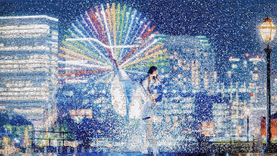 『Terminus Mosaic Live Super Raw』で生成されたモザイクアート